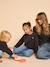Leopard Sweatshirt for Girls, Mother/Daughter Capsule Capsule, ENVIE DE FRAISE beige+dark grey 
