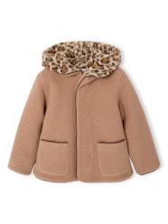 Girls-Coats & Jackets-Hooded coat for girls