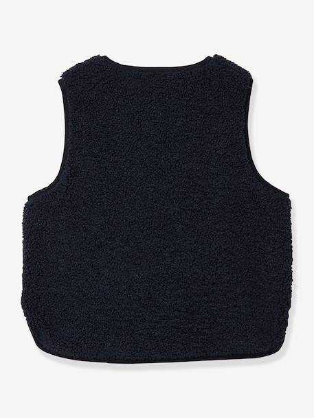 Sherpa gilet by CYRILLUS navy blue 