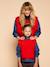 Sleeveless jumper for girls red 