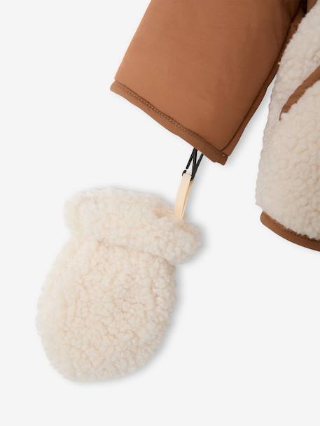 Puffer jacket with hat and mittens for baby boys hazel 