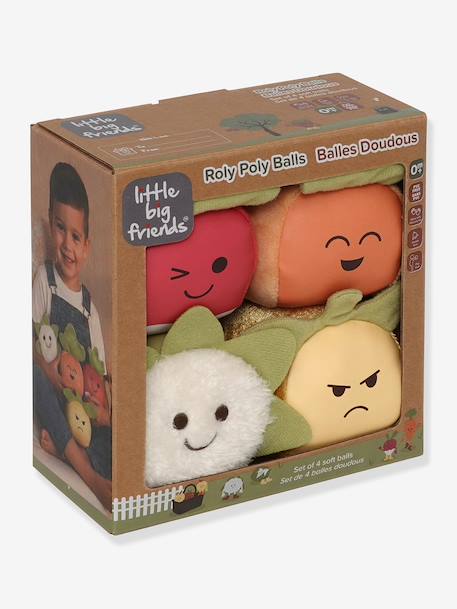Dooballs - Set of 4 Soft Animal Balls - BABYTOLOVE multicolor+multicoloured+Orange 