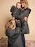 Reversible parka for kids khaki 