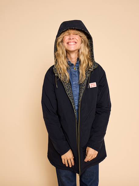 Reversible parka khaki 