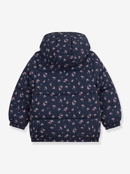 Heart print puffer jacket by PETIT BATEAU blue 