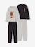 Pack of 2 long-sleeved pyjamas for boys black 
