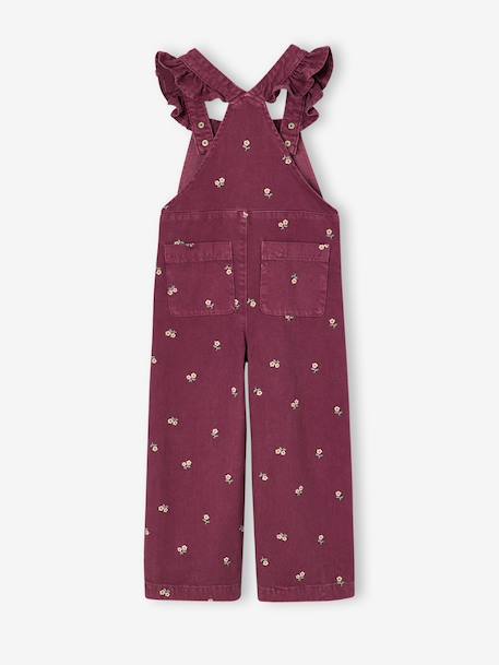 Dungarees for girls plum 