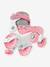 Quad roller skates for beginners by GLOBBER blue+rose 