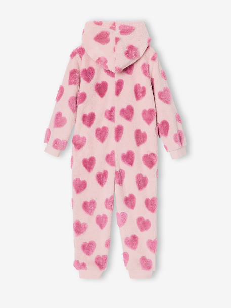 Pyjama jumpsuit for girls sweet pink 