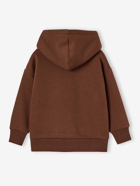 Hooded sweatshirt for boys brown 