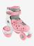 Quad roller skates for beginners by GLOBBER blue+rose 