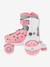 Quad roller skates for beginners by GLOBBER blue+rose 