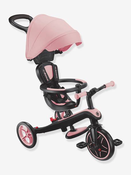 4-in-2 adjustable tricycle Explorer V3 by GLOBBER beige+blue+green+rose 
