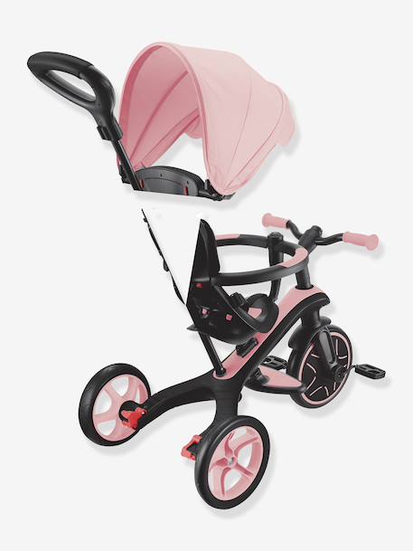 4-in-2 adjustable tricycle Explorer V3 by GLOBBER beige+blue+green+rose 