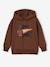 Hooded sweatshirt for boys brown 