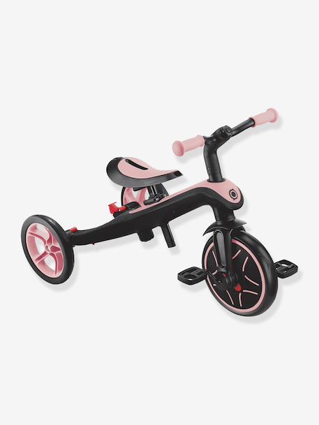 4-in-2 adjustable tricycle Explorer V3 by GLOBBER beige+blue+green+rose 