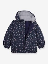 -Heart print puffer jacket by PETIT BATEAU