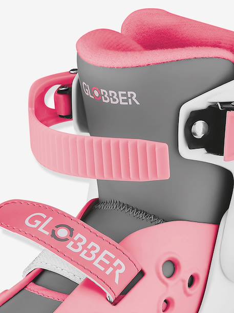 Quad roller skates for beginners by GLOBBER blue+rose 