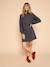 Short maternity dress denim grey 