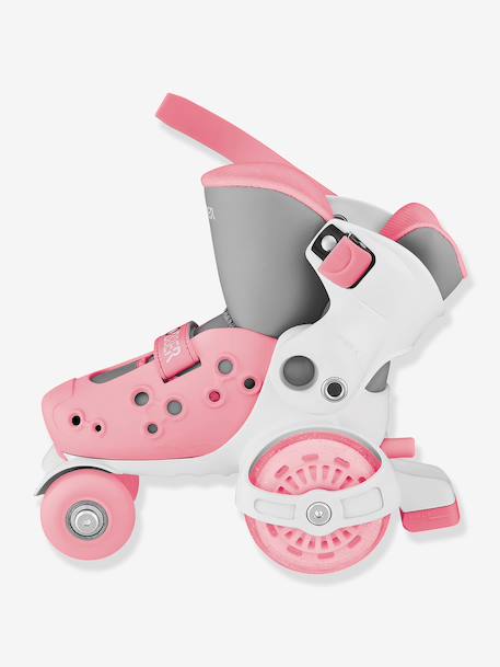 Quad roller skates for beginners by GLOBBER blue+rose 