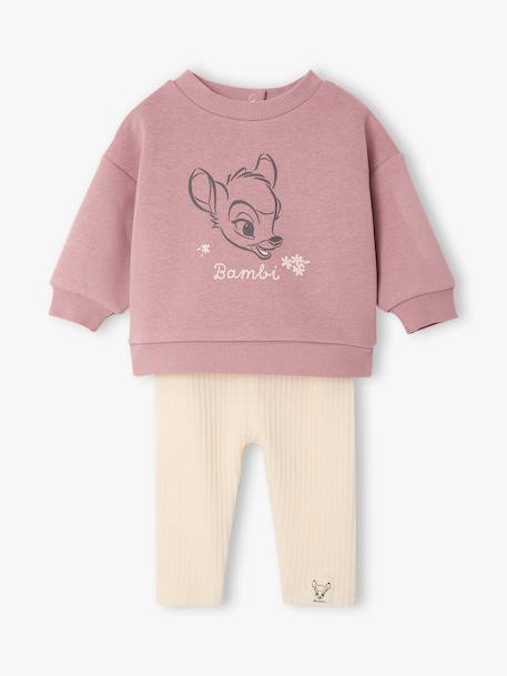 Bambi outfit for baby girls mauve 