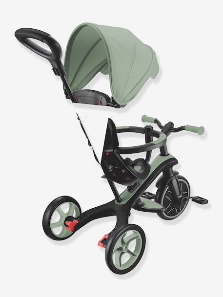 4-in-2 adjustable tricycle Explorer V3 by GLOBBER beige+blue+green+rose 