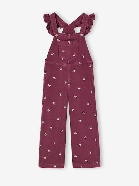 Dungarees for girls plum 