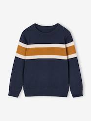 Boys-Striped crew neck jumper for boys