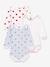 Pack of 3 long-sleeved bodysuits by PETIT BATEAU white 