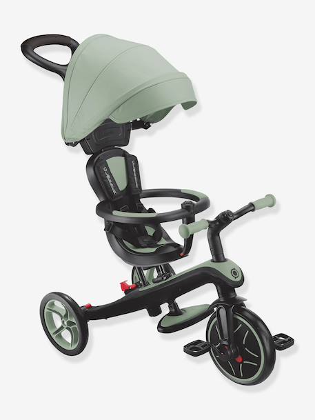 4-in-2 adjustable tricycle Explorer V3 by GLOBBER beige+blue+green+rose 