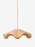 Wavy rattan lampshade mocha 