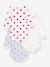 Pack of 3 long-sleeved bodysuits by PETIT BATEAU white 