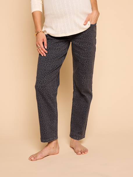 Maternity mom jeans denim grey 