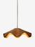 Wavy rattan lampshade mocha 