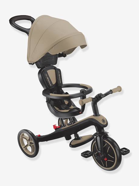 4-in-2 adjustable tricycle Explorer V3 by GLOBBER beige+blue+green+rose 