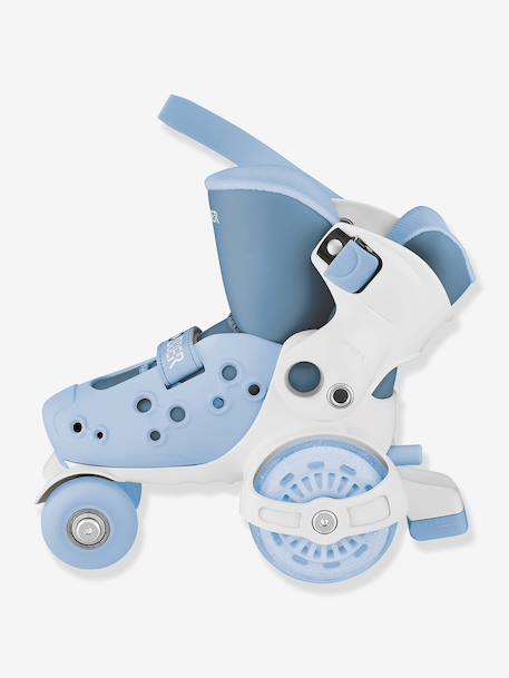 Quad roller skates for beginners by GLOBBER blue+rose 