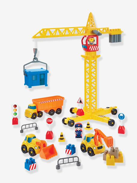 Construction set with crane ECOIFFIER multicoloured 
