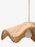 Wavy rattan lampshade mocha 