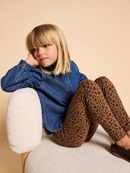 Maternity-Leggings & Tights-Girls' zebra print leggings from the ENVIE DE FRAISE mother-daughter capsule collection