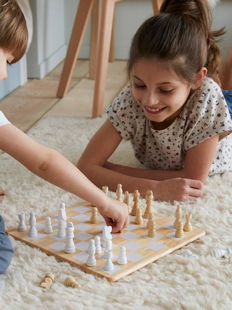 Chess Game in Wood - Wood FSC®100% Certified NO COLOR 