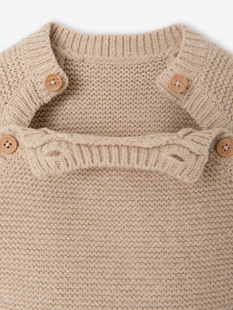 3-piece knitwear set for newborn marl beige 