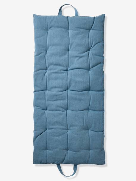 Cotton floor mattress denim blue 
