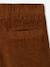 Wide-leg corduroy trousers for boys cappuccino+lichen 