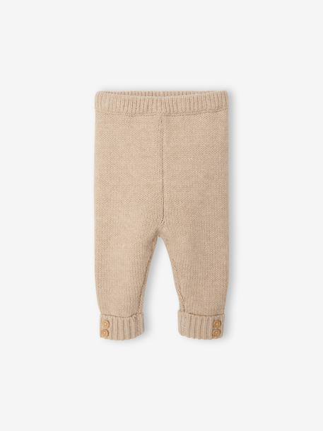3-piece knitwear set for newborn marl beige 