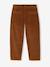 Wide-leg corduroy trousers for boys cappuccino+lichen 