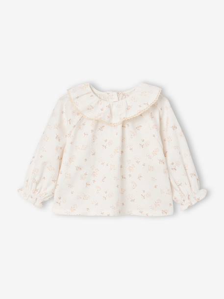 Newborn long-sleeved blouse ecru 