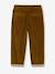 Wide-leg corduroy trousers for boys cappuccino+lichen 