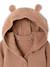 Long-sleeved hooded playsuit for baby boys beige 