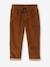 Wide-leg corduroy trousers for boys cappuccino+lichen 