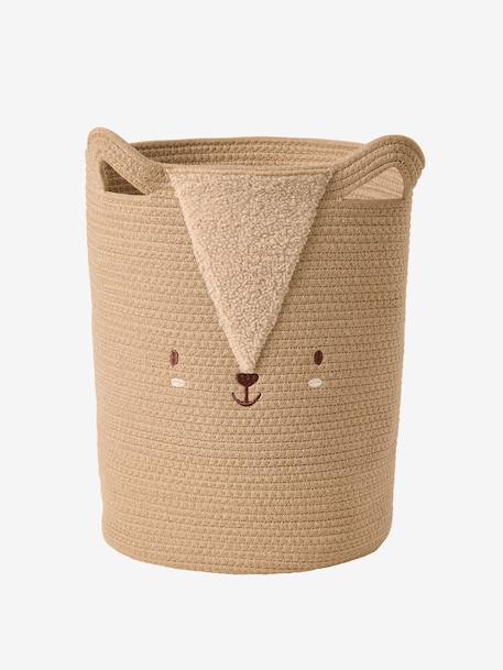 Squirrel cotton rope basket mocha 